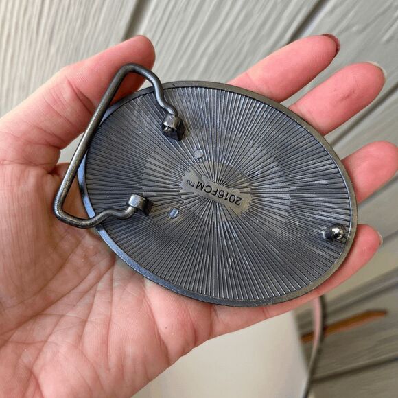 Buffalo Nickel Belt Buckle Turquoise Western Cowboy Rodeo Boho Style - Picture 5 of 6